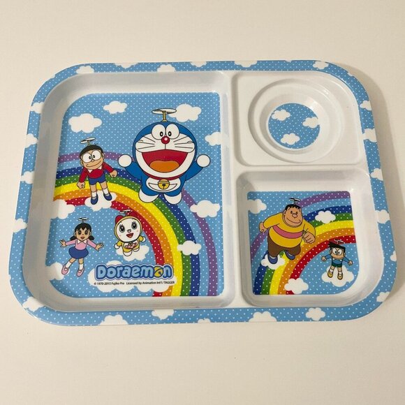 Doreamon 3 Section Plate Plastic Superware - Picture 1 of 16